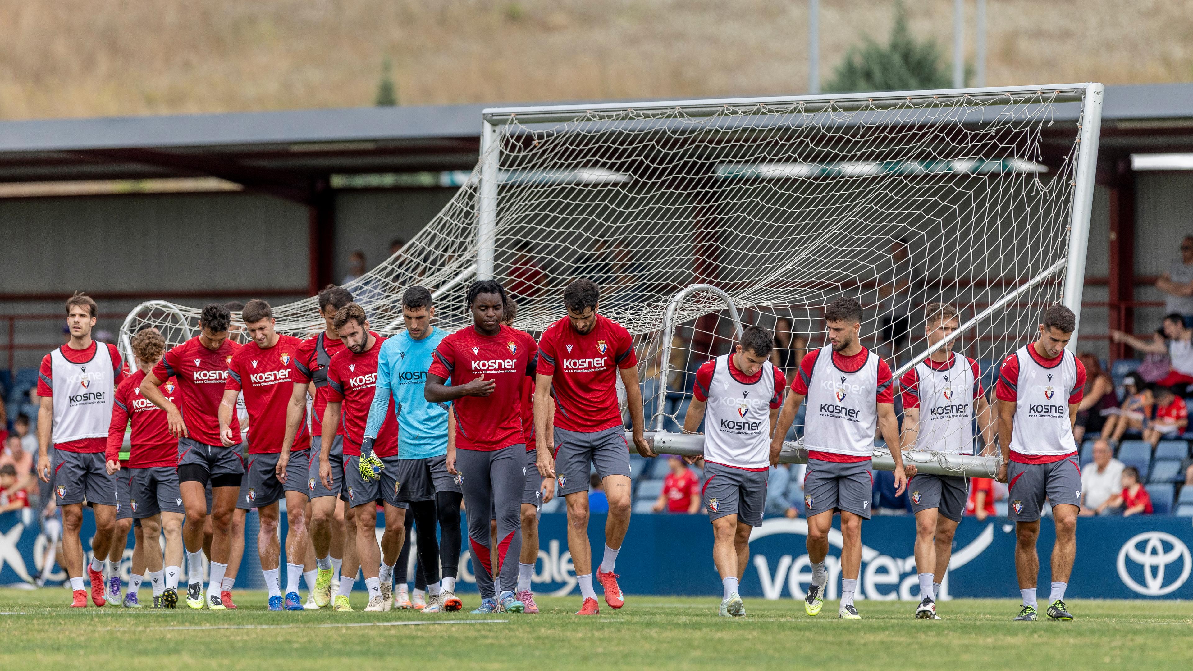 Osasuna completa la tercera sesión de entrenamiento de la semana en Tajonar